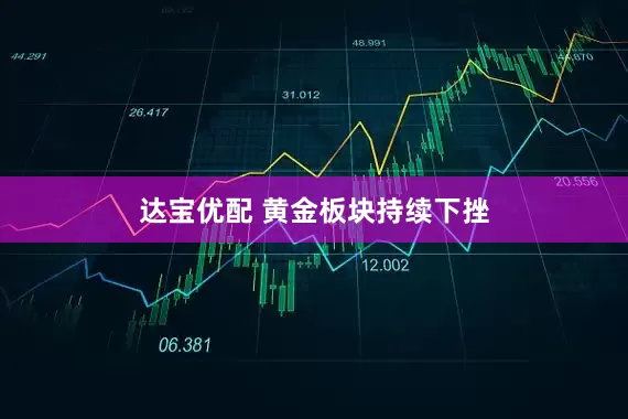 达宝优配 黄金板块持续下挫